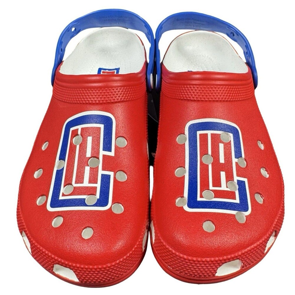 Los Angeles Clippers Mens Size 13 Croc Clogs Shoes Athletic Comfort NBA LA New